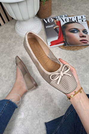 Günlük Kadın Babet Ayarlanabilir Tokalı Tek Bant Kısa Topuk Küt Burun Taşlı Ayakkabı 287