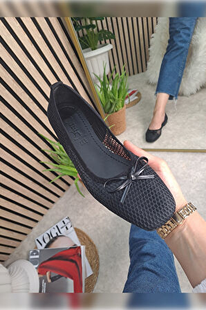 Günlük Kadın Babet Ayarlanabilir Tokalı Tek Bant Kısa Topuk Küt Burun Taşlı Ayakkabı 287