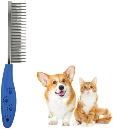 BakGelAl Tüy Açıcı Kedi Köpek Tarağı Tek Taraflı Metal Dişli Evcil Hayvan Bakım Fırçası