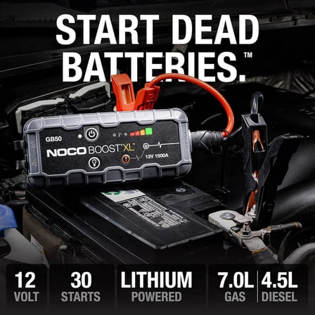 Genius GB50 12V 1500Amp Ultrasafe Lityum Akü Takviye + Powerbank + Led Lamba