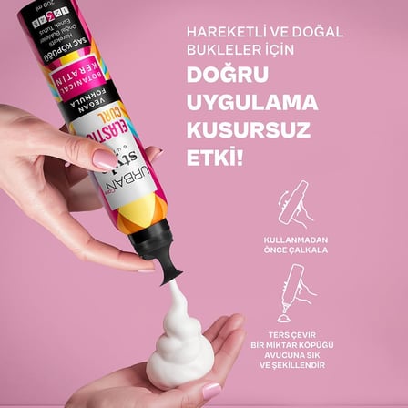 URBAN Care Style Guide Elastic Curl Doğal Görünüm Sağlayan Saç Köpüğü- Esnek Tutuş 200 ml- Vegan