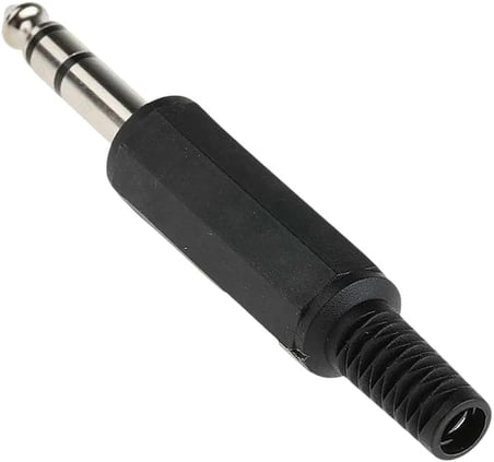 LUNATİC 706 PLASTİK 6.3 MM STEREO GİTAR JACK (706 Siyah)