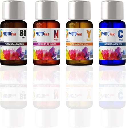 Photo Print Epson L3151 Uyumlu 4 Renk 100 ML Sublimasyon Transfer Baskı Mürekkep Seti, KLT-73141