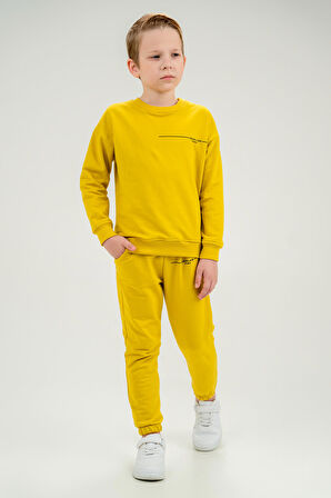 Unisex Lastikli Çocuk Eşofman Takımı