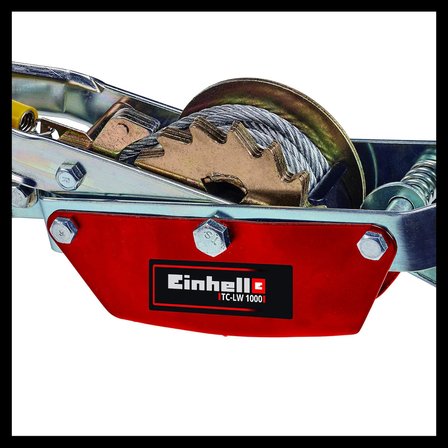 El Vinci TC-LW 1000 (2,2 metre uzunluğunda bükülmez çelik halat, makara ile maks. çekme kuvveti 1.000 kg, makaralı yük kancası ve emniyet mandalı dahil) - 2260140