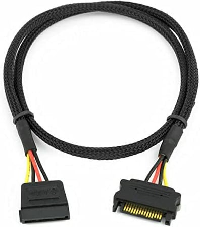 Sata Power Uzatma Kablosu 60 cm