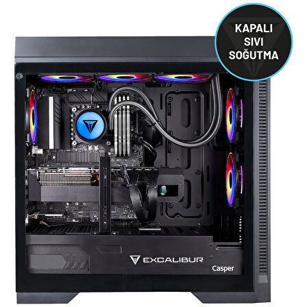 Casper Excalibur E75Z.265K-EF70X-0LE Series 2 Intel Core Ultra 7-265KF 64GB DDR5 RAM 1TB NVME SSD RTX 5070 Freedos Masaüstü Bilgisayar