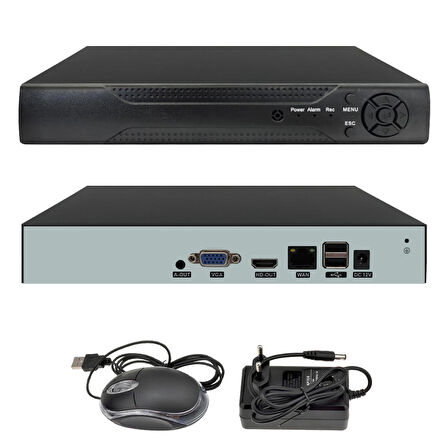 POLCAM NVR-10 İp Nvr Kayıt Cihazı 10 Kanal 5mp Xmeye
