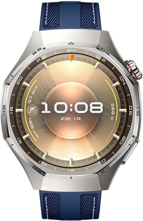 Huawei Watch GT6 Pro 46mm ile Uyumlu Metal Tokalı Dikiş Detaylı Şık Dokuma Silikon Kordon