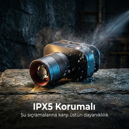BXT1FL Şarj Edilebilir 10W Kafa Feneri – 750 Lümen, 2500 mAh, 4 Işık Modlu Zooming Özellikli LED Kafa Lambası Headlight