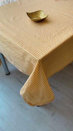 Defnelam Piknik Örtüsü Sofra Bezi 170x170 cm (Hardal)