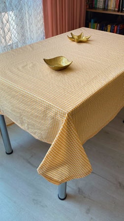 Defnelam Piknik Örtüsü Sofra Bezi 170x170 cm (Hardal)