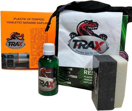 Trax Oto Araç Seramik Kaplama ve Plastik Aksam Yenileyici - Tampon, Torpido ve Parlatıcı, Yüksek Performanslı Koruma ve Parlaklık