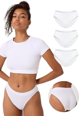 FOREVER MORE 3'lü Lazer Kesim Slip Külot Hayalet Külot-1 -