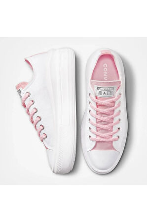 Chuck Taylor All Star Move CX Platform Kadın Beyaz/Pembe Sneaker