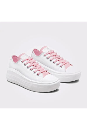 Chuck Taylor All Star Move CX Platform Kadın Beyaz/Pembe Sneaker