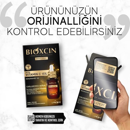 Ester Vitamin C 15% Canlandırıcı Serum 30 ml – Niasinamid, Lipozom Teknolojisi, Antioksidan Etki – Cilt Tonu Eşitleyici ve Aydınlatıcı Serum