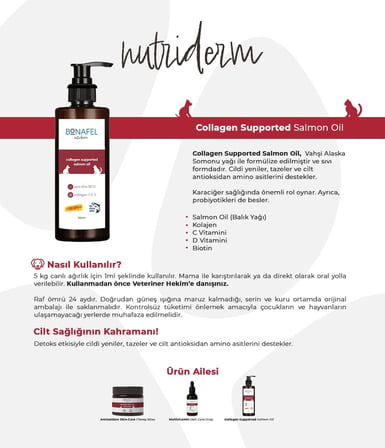 Nutriderm Kolajen Katkılı Vahşi Alaska Somon Yağı 150 ml