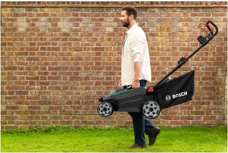 Bosch Rotak 18V2-43 (2x 4.0Ah, Çift Akü) Çim Biçme Makinesi
