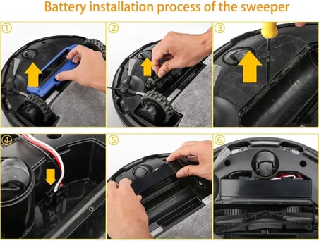 Mi Mop Pro Stytj02ym / V2 Pro/ V3 Uyumlu 14.4v 3200 Mah Robot Süpürge Pili Sİyah Plastik Kutulu Pil Paketli