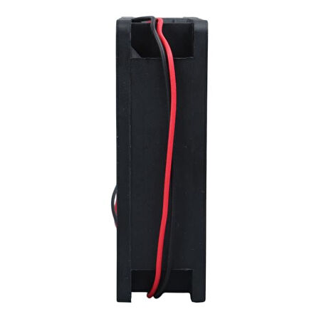 Class CF-241 DC12V 80X80x25mm Aksiyel Fan - 20Cm Siyah-Kırmızı Güç Kablolu