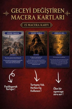 Vampir Köylü Avcı Kutu Oyunu - Geliştirilmiş Rol Yapma ve Parti Kart Oyunu, 4-8 Oyuncu, 13+ Yaş, Aile ve Arkadaş Grubu Eğlence Seti, Ev Partisi İçin Strateji ve Hediye Kartları