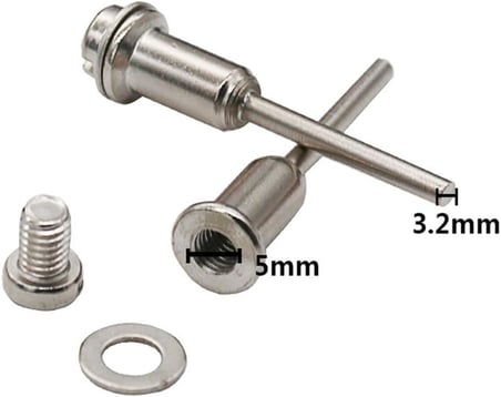 Daire testere bıçağı seti, 6 adet döner alet el daire testeresi, 3,2 mm çubuklu, mini delikli kesme diskleri, ahşap, plastik, bakır, alüminyum ve ince sac için kesme diskleri