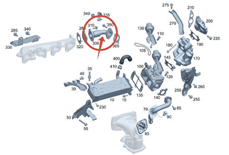 EGR SPİRALLİ BORUSU SPRİNTER 651 EURO5 W906