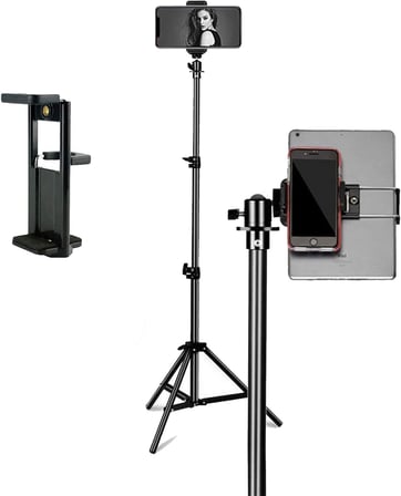 3 Ayak Sabitleyici Alüminyum Cep Telefonu Tablet Kamera DSLR Tripodu 201 cm - AL2507