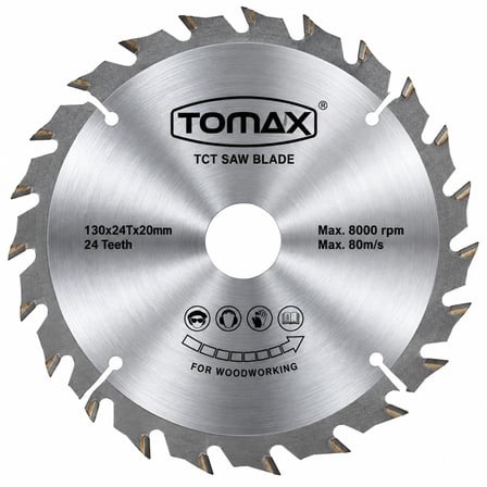 TOMAX 130 MM 24T ELMAS SUNTA KESME TESTERE BIÇAĞI – DAİRE TESTERE KESİCİ DİSKİ