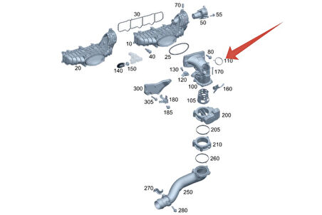 MANİFOLD ORİNGİ DİRSEĞE GELEN SPRİNTER OM651 VİTO W639 W447 2012 SONRASI TüM MODELLER
