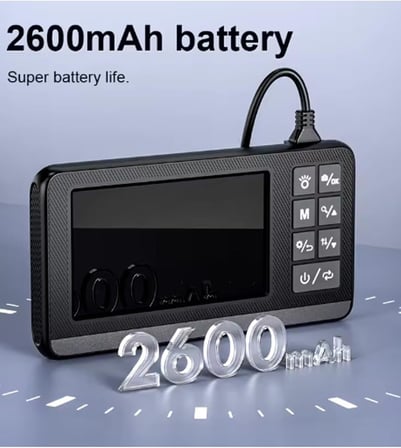 Ekranlı Çift kameralı 5 Mt Sert Kablo Endoskop Kamera 8 mm 4.3 ınc Hafıza Kart Destekli