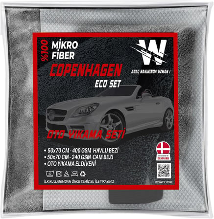- Mikrofiber Oto Yıkama Temizleme Seti | Araç Kurulama Havlusu + Otomobil Cam Bezi + Araba Yıkama Eldiveni Paketi (3'lü Set)
