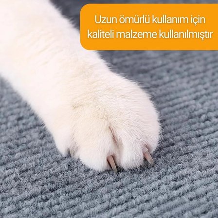 Kedi Tırmalama Matı Koltuk Kenarı Koruyucu Yapışkanlı Tırmalama Pedi Mobilya Koruma Minderi Dayanıklı Kolay Temizlenebilir Kedi Halısı Tırmalama Halısı Yapışkanlı Her Yüzeye Uygulanabilir