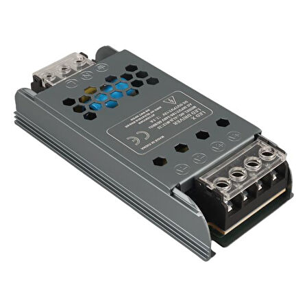Ledx ALN-M12125 12 Volt 12.5 Amper 57X24x12mm Ultra Slim Metal Kasa Adaptör