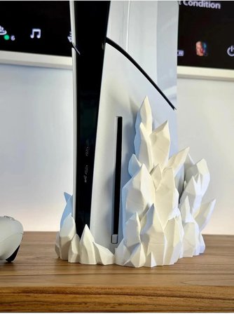 PS5 için Slım Crystal Stand (CD VERSİYON ile uyumlu) PlayStation 5 ile uyumlu 5 Dikey Stand PS5 için Stand Disk versiyon, ER45WERV