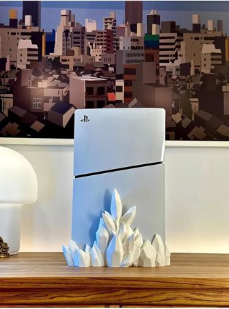 PS5 için Slım Crystal Stand (CD VERSİYON ile uyumlu) PlayStation 5 ile uyumlu 5 Dikey Stand PS5 için Stand Disk versiyon, ER45WERV