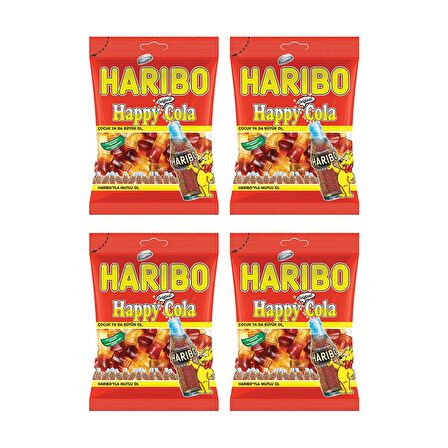 Haribo Happy-Cola 80 gr x 4 Adet