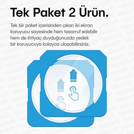 Samsung Galaxy Watch 6 44mm için 2'li Paket (2 Adet) Kolay Kurulum Otomatik Hizalama Aparatlı Şeffaf 9H Sertliğinde Gerçek Temperli Cam Ekran Koruyucu (Galaxy Watch 6 44mm)