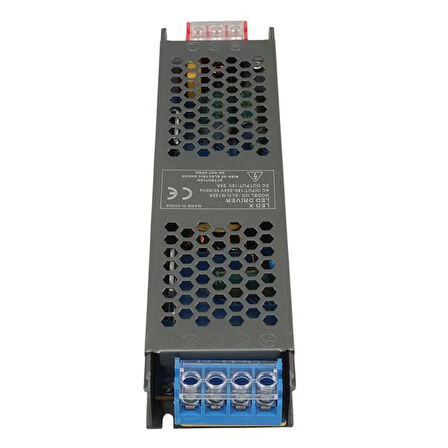 Ledx ALN-M1225 12 Volt 25 Amper 210X25x18mm Ultra Slim Metal Kasa Adaptör
