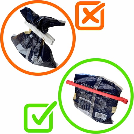 Ekstra Uzun Poşet Klipsi Ambalaj ve Torba Kapatma Aparatı Paket Mandalı 20cm Geniş Ağız 2 Adet