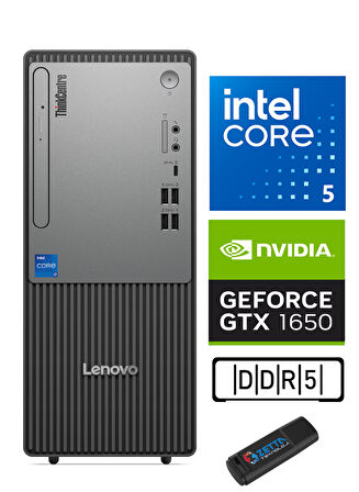 Lenovo Thinkcentre Neo 50T Gen 5 Intel Core I5 13400 96GB Ddr5 256GB SSD 4GB/GTX1650 Freedos Masaüstü Blgisayar NEO12UB000ETRTX26+ZETTAUSBBELLEK