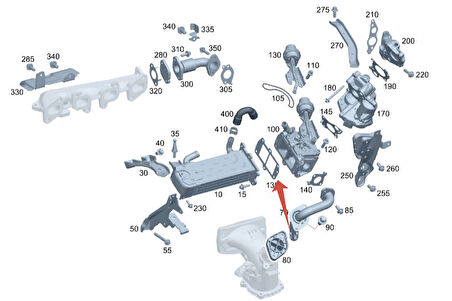 EGR CONTA METAL ÇİFT KARE SPRİNTER W906 W907 W910 VİTO W639 W447 EURO5 EURO6 OM651 TÜM MOTORLAR