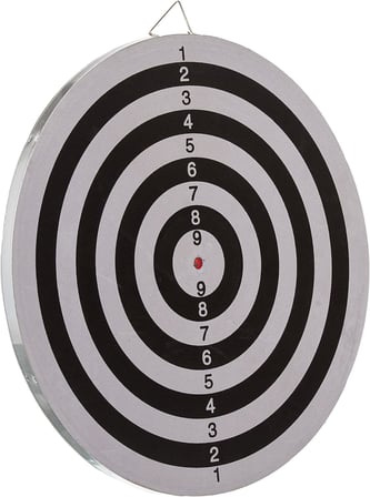 Delta Flocked Dart Seti 45 Cm (18 İnç) Büyük Boy + 6 Dart Oku (18 Gr) Hedef Tahtası