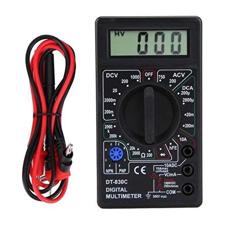 Tenon Dt-830c Multimetre Ölçü Aleti Dijital Buzzer
