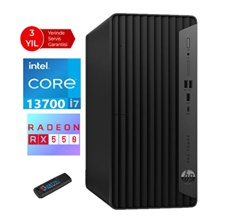 Hp 400 Pro Tower G9 Intel Core I7 13700 8gb 1tb SSD 4GB/RX550 WINDOWS11HOME Masaüstü Blgisayar 6U4T6EAWB23+ZETTAUSBBELLEK