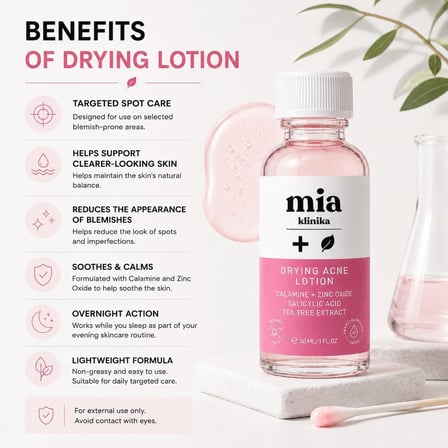 MIA Klinika Sivilce Kurutucu Losyon Salisilik Asit &amp; Kalamin 30ml