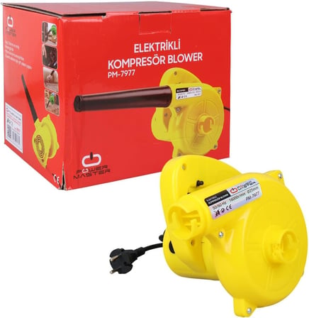 PM-600w Kompresör Kapı Aralara Araç Koltuk Araları Bilgisayar Kasa içi Temizleme Çok Amaçlı Kullanımlı Hava Üfleme Kompresörü (PM-600W)