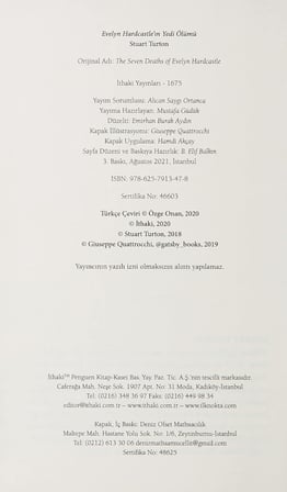 Evelyn Hardcastle’ın Yedi Ölümü