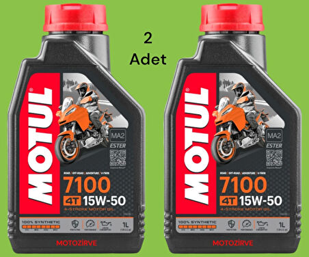 Motul 7100 15w-50 4T Tam Sentetik Motor Yağı 1 Litre (2 Adet)